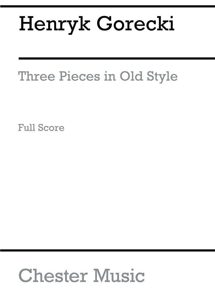 Three Pieces In Old Style